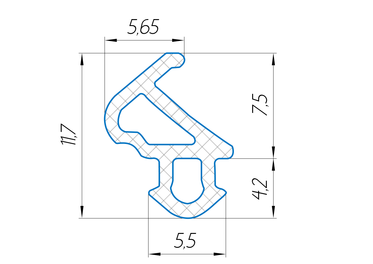 Уплотнитель KBE 228